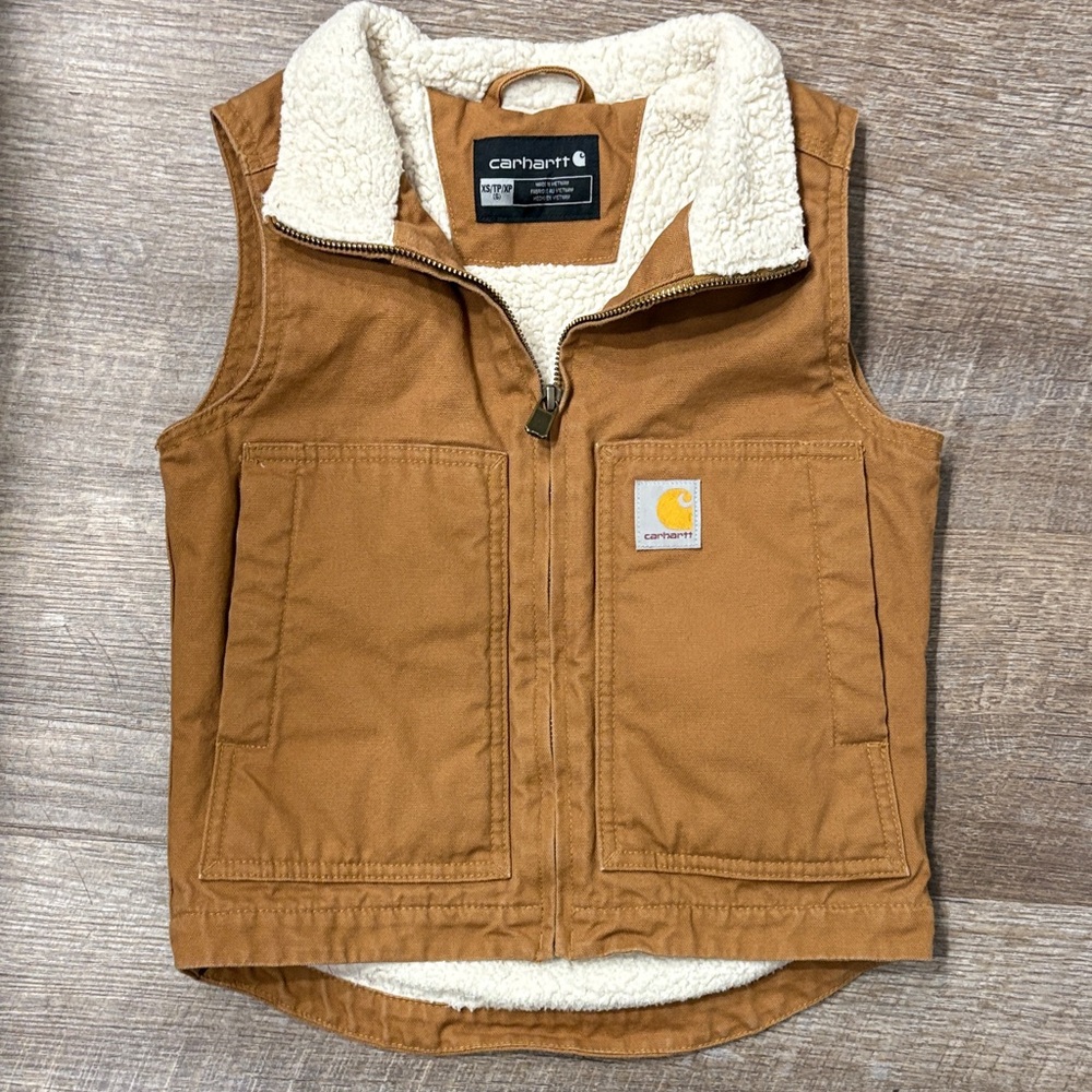Carhartt Kids' Tan Sherpa Vest